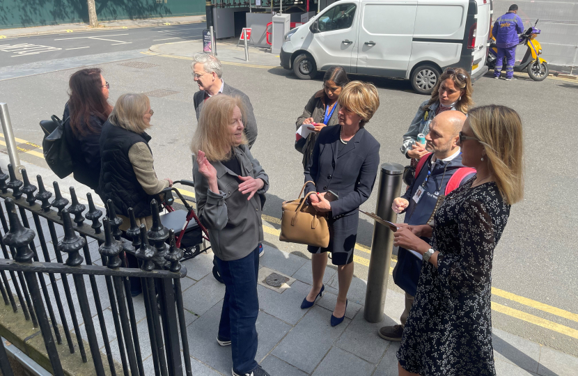 Photo of a recent street surgery in Knightsbridge and Belgravia 