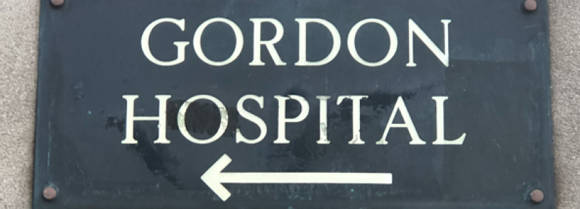 Gordon Hospital Sign
