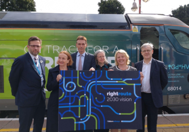 Photo of the the event, attended by key stakeholder including residents, Cllr Rigby, Nickie Aiken MP and the Chiltern Railways team.